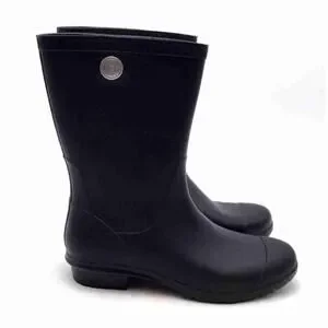 UGG | Shoes | Ugg Sienna Black Mid Calf Rubber Rain Boots  UGG Sienna Black Mid Calf Rubber Rain Boots main image 0